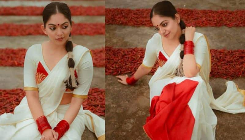 Onam 2022 Ahaana krishna onam special dress 