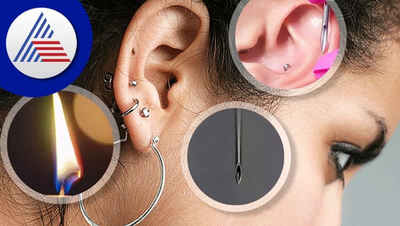 Easy Way To Pierce Ears At Home, It Will Not Hurt, Will Not Take Much Time Vin