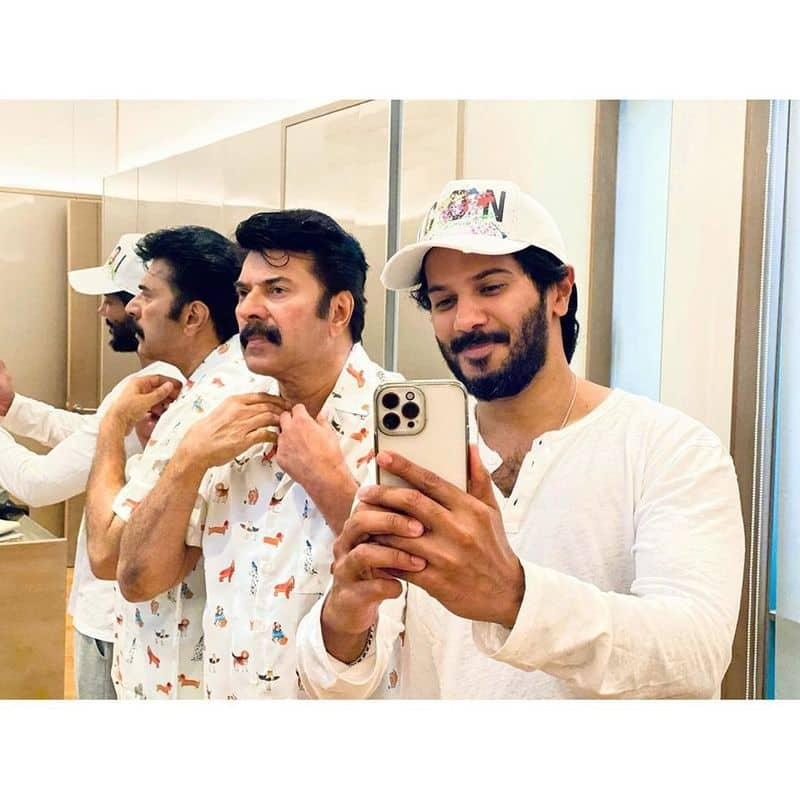 dulquer salmaan wishes mammootty happy birthday rare pics of both