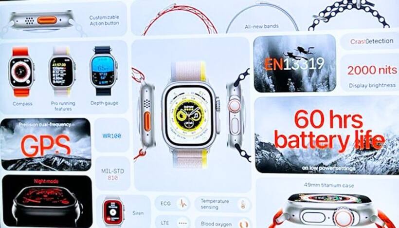 Apple Watch Ultra launched for athletes, priced at $799 with upto 60 hours battery life