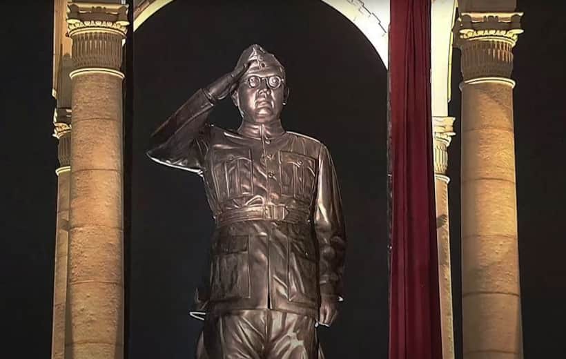 Granite for Netaji statue in Delhi came from Telangana quarry; transported on makeshift road