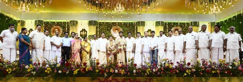 Minister Moorthy son wedding event has been grand