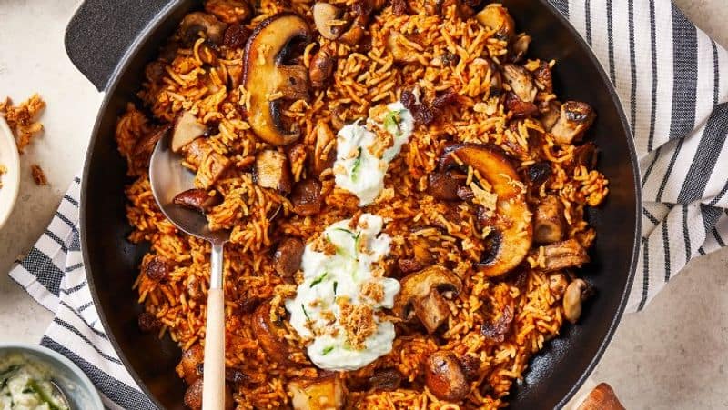 How to cook chettinad mushroom briyani