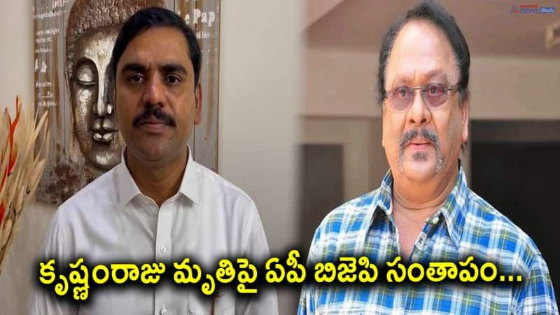 AP BJP Leader Vishnuvardhan Reddy condoles demise of rebel star krishnam raju 