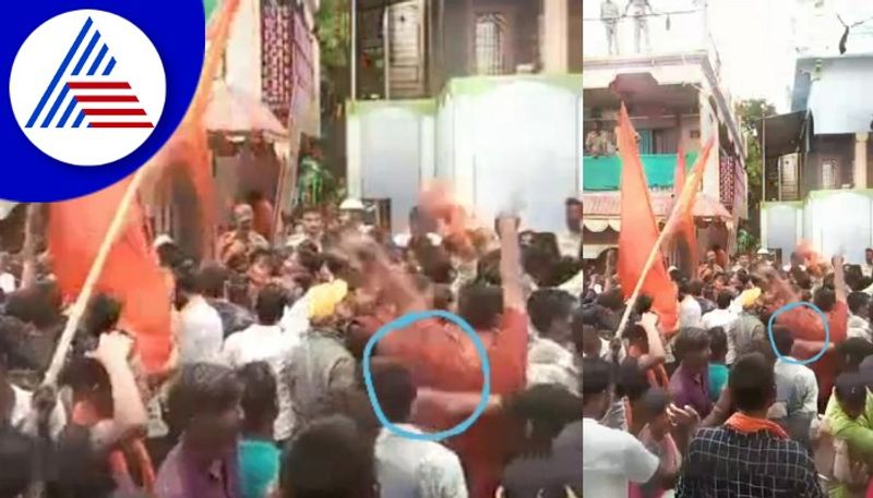 youth threw a slipper at the mosque during the Ganapati procession in Ballari gow