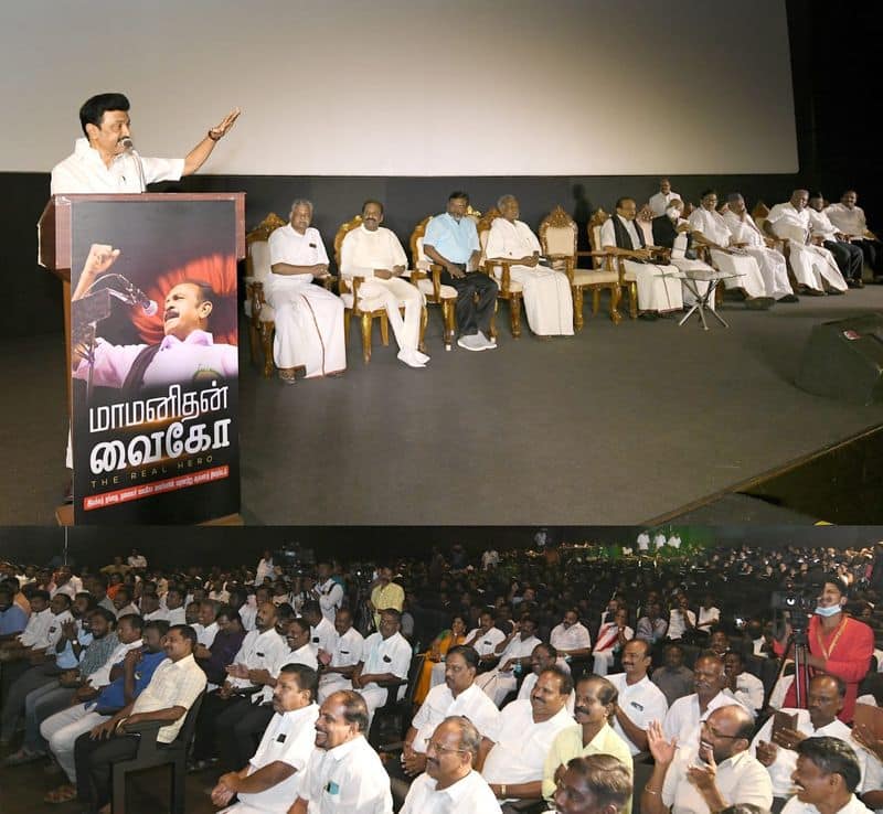 Vaiko documentary was released by Tamil Nadu Chief Minister Mk Stalin