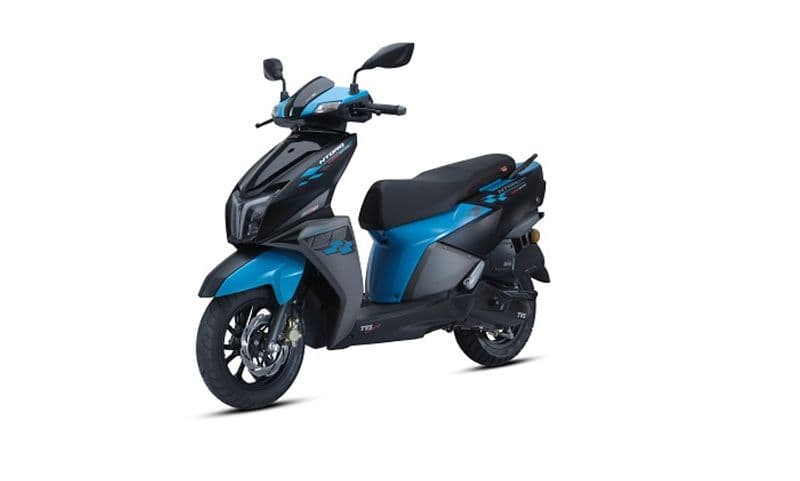 TVS Motor Company launch  all new Marine Blue colour for NTORQ 125 Race Edition with stealth aircraft Inspired design ckm