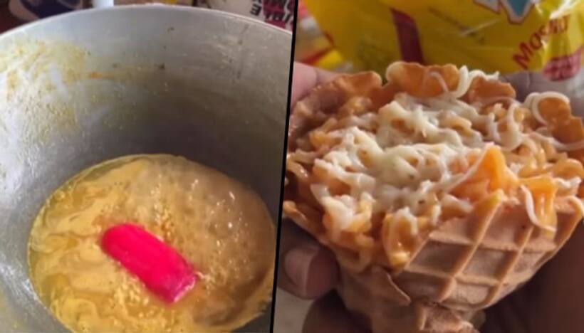 Heard of Maggi made with raspberry ice cream? Street vendor bizarre experiment goes viral