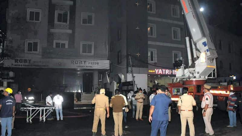 electric bike showroom major fire accident..Eight people killed