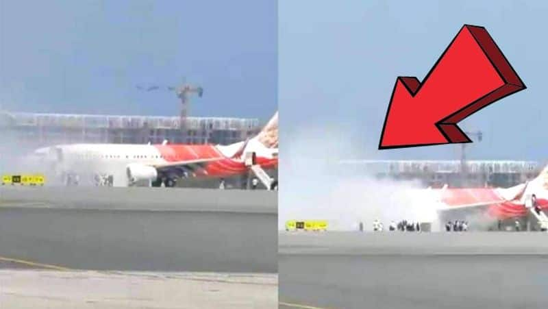 AirIndia Flight Catches Fire In Muscat Airport 14 Passengers Injured