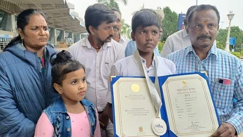 National award winning child artist naga vishal Disappointment not meet the chief minister 