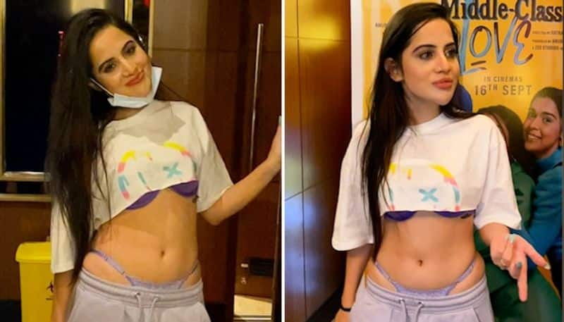 Pictures Urfi Javed trolled for showing bra and underwear at a movie screening drb