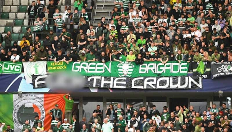 football uefa champions league UCL 2022-23: Celtic under UEFA disciplinary proceedings over F*** the crown Queen Elizabeth banner against Shakhtar Donetsk-ayh