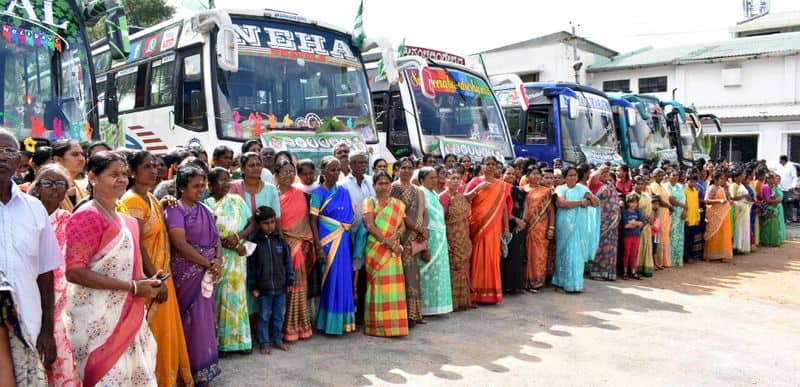 Dharamsthala Yatra which turned into an election yatra in Mandya gvd