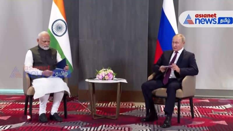 pm modi meets russian president putin