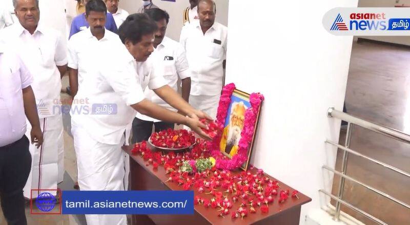 Officials took oath under the leadership of Minister moorthy on the occasion of Social Justice Day