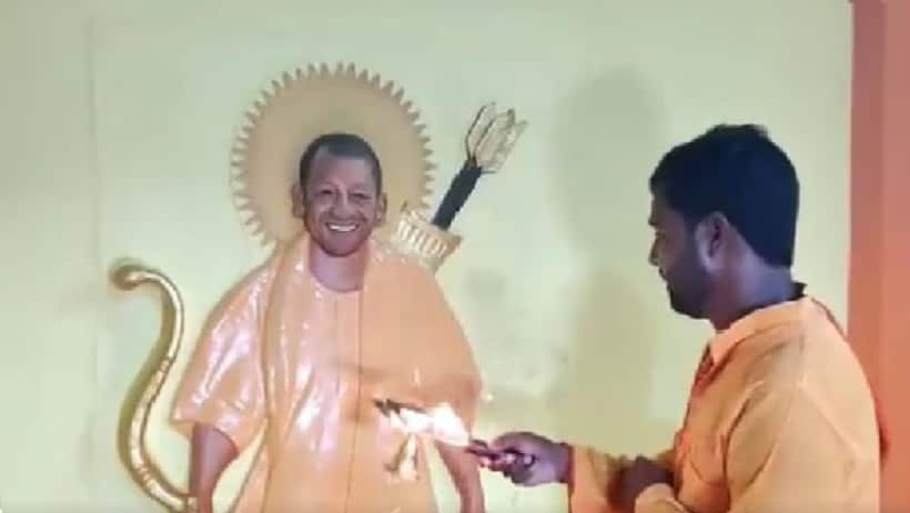 Ayodhya man builds temple dedicated to UP CM Yogi Adityanath with life size idol