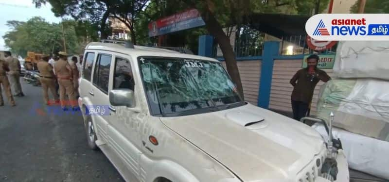 Trichy: Police nabbed a man who drove a Scorpio car under the influence of alcohol and rammed into 13 people