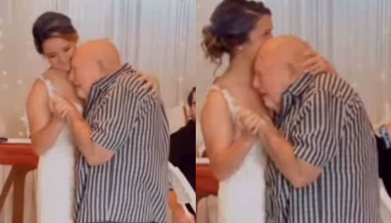 Grandfather breaks down as he dances with grand daughter on her wedding day