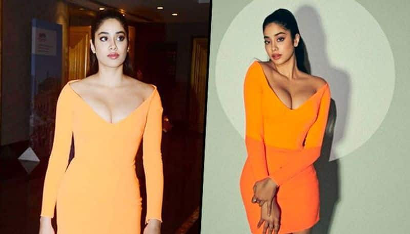 Janhvi Kapoor flaunts her curves in bodycon dress with SEXY plunging neckline; gets massively trolled RBA