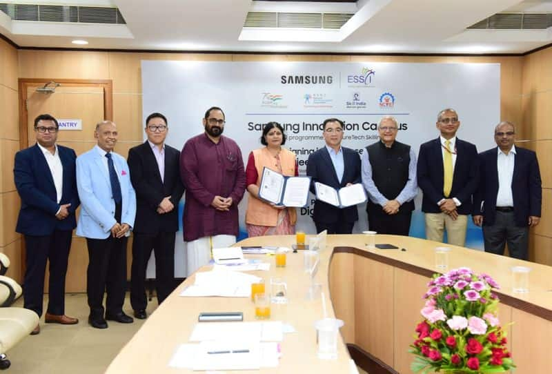 No deficit of talent in India Union Minister Rajeev Chandrasekhar said on Samsung Innovation Campus launch event ckm