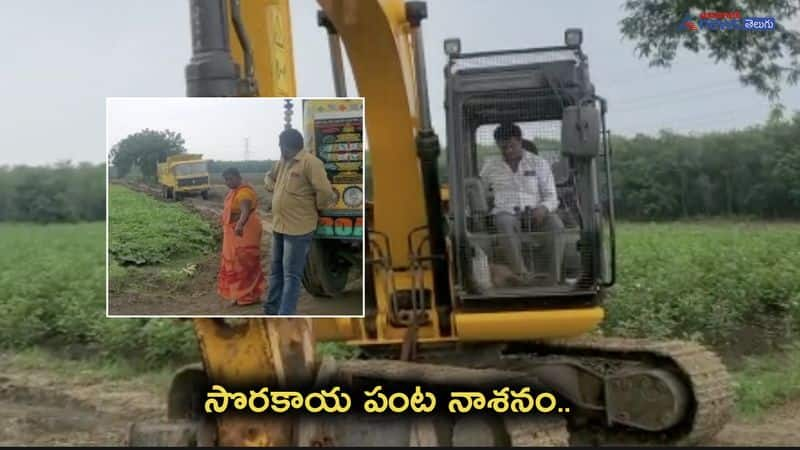 questioned about Illegal digging, gang attacked crop in palnadu