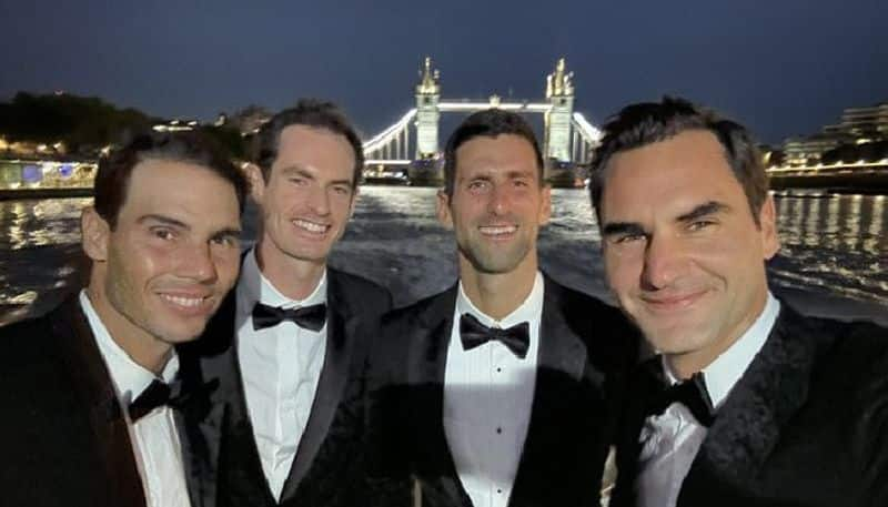 Roger Federer Pic With Novak Djokovic, Rafael Nadal and Andy Murray pic goes viral kvn