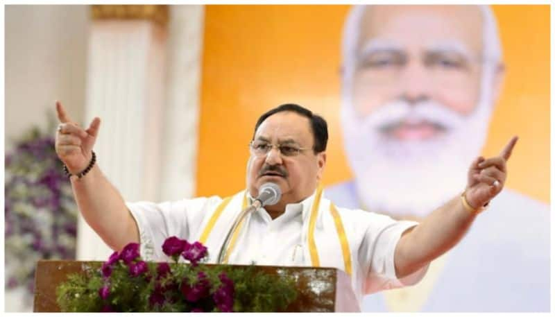 BJP National President JP Nadda arrived in Koppal today gvd