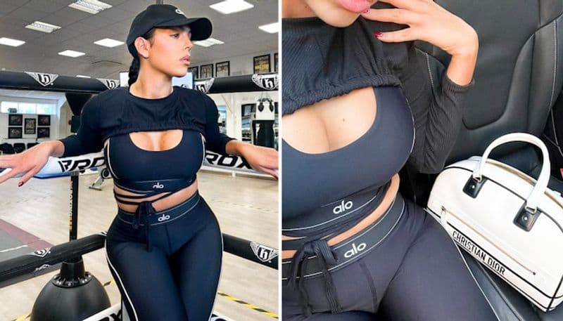 Hot Pictures: Cristiano Ronaldo's partner Georgina Rodriguez shows off busty figure in gym wear; floors Lionel Messi wife snt