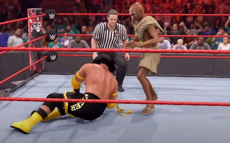 Mahatma Gandhis avatar debut in WWE 2K22