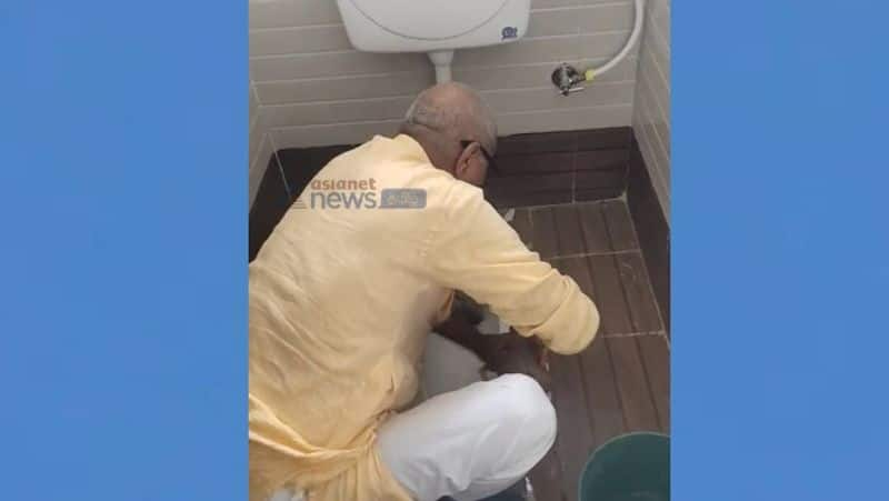 Madhya Pradesh: BJP MP cleans toilet with bare hands goes viral