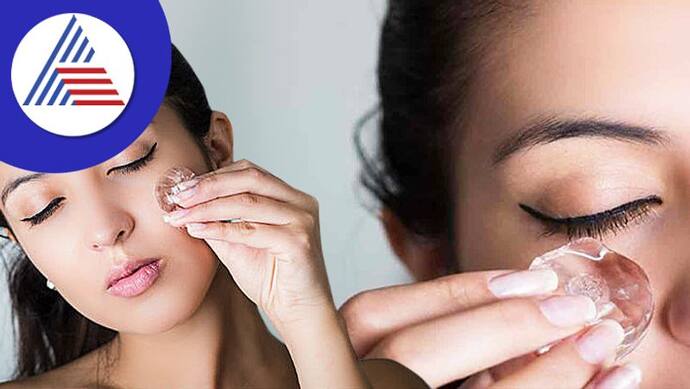 Want glowing skin- Use ice cube..