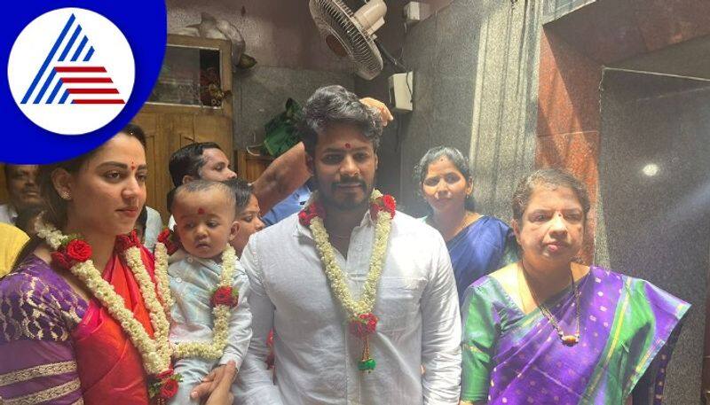 nikhil kumaraswamy celebrated his son first year birthday gow