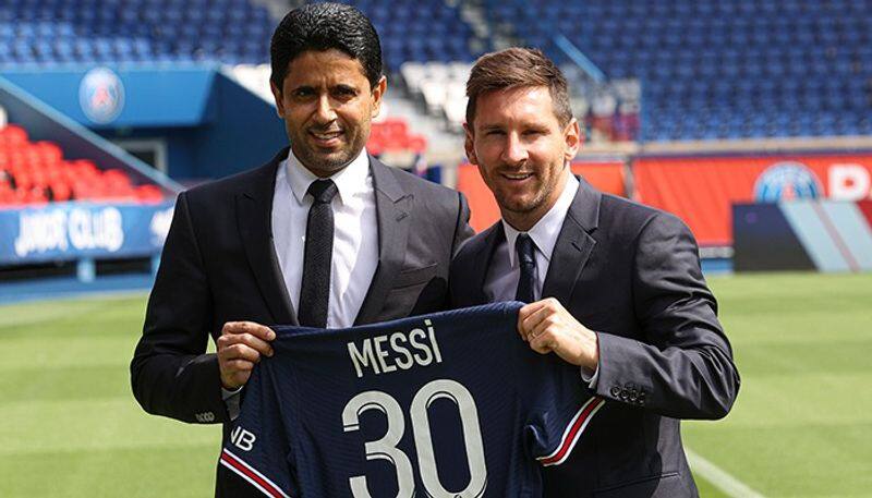 football Is Lionel Messi Barcelona return speculation annoying PSG Chief Nasser Al-Khelaifi takes a jibe at La Liga rivals again snt