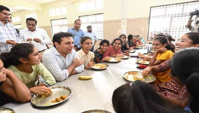 Telangana minister KTR Promises To Give laptops Basara IIIT Students in November