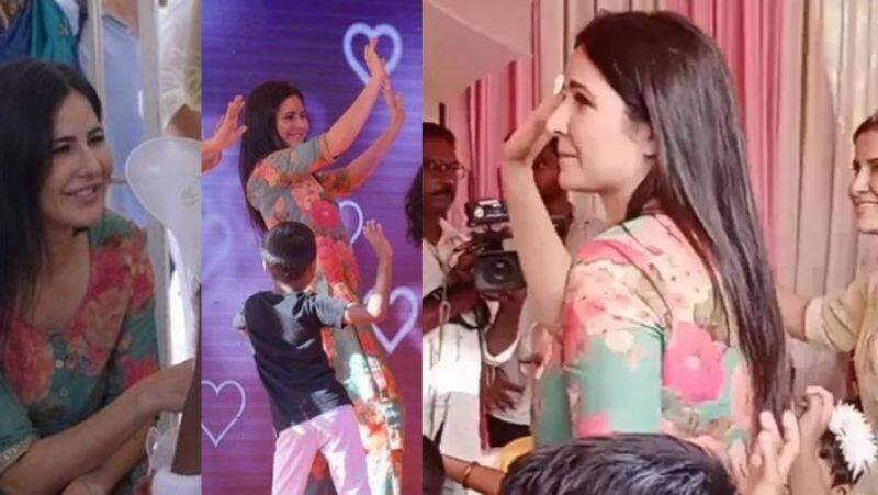 Katrina Kaif dance for Arabic kuthu song with school kids in usilampatti