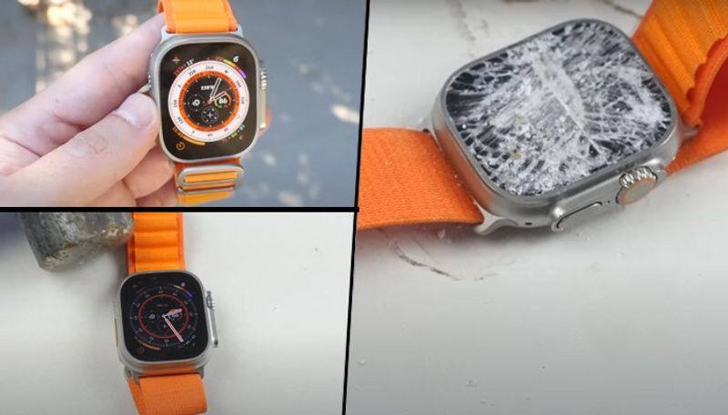 Apple Watch Ultra put to durability test Did it survive under the hammer Watch video gcw