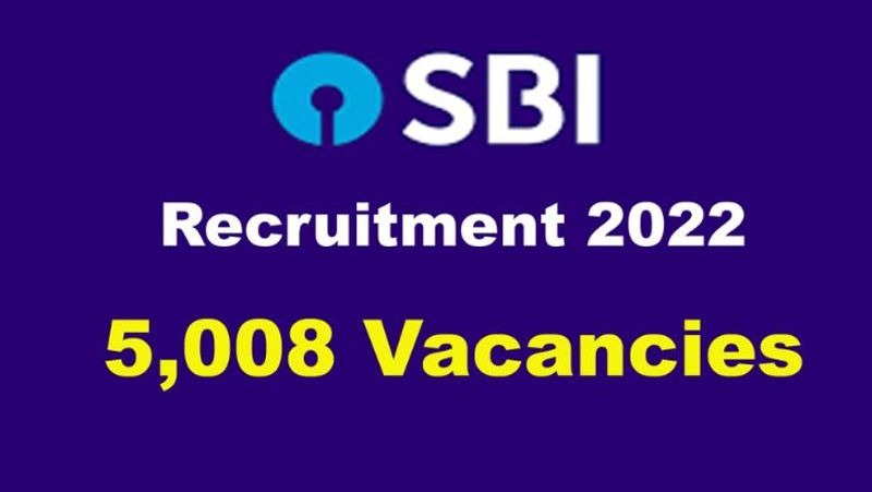 SBI Clerk Recruitment 2022 Apply for 5008 Junior Associate Posts