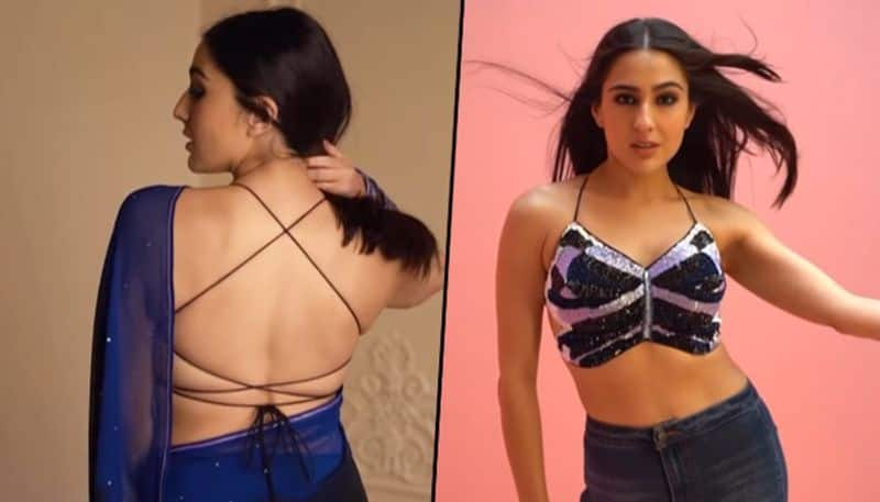 Sara Ali Khan has a Poo Bani Parvati moment changes from bralette jeans to ombre saree drb