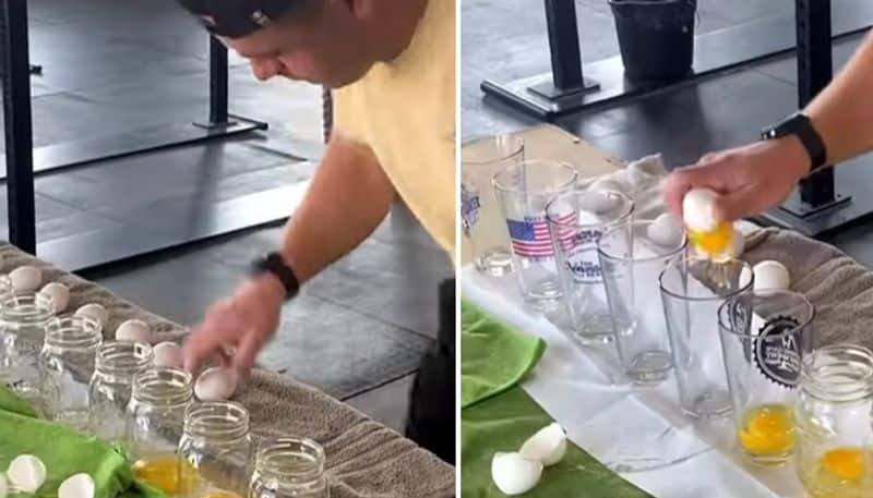 man owns guinness world record for breaking eggs within short time but internet teases this