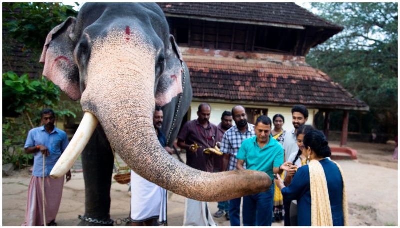 INS Vikrant Commanding Officer Vidyadhar Harke visits guruvayoor temple