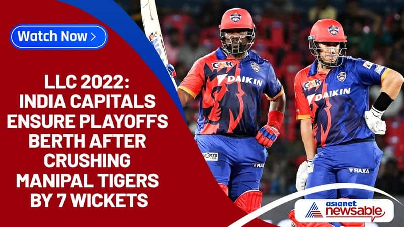 Legends League Cricket, LLC 2022 Highlights: India Capitals ensure playoffs berth after crushing Manipal Tigers by 7 wickets-ayh