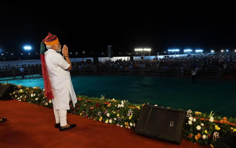 PM Modi arrives late for Rajasthan rally, skips address to obey loudspeaker rules