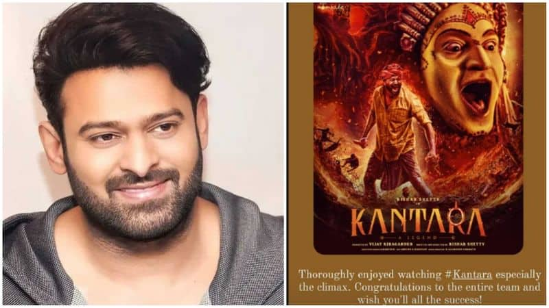 salar star prabhas watching rishab shetty starrer kantara film sgk