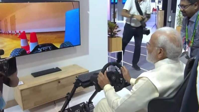 PM Modi experienced several 5G use cases first-hand, along with driving a car remotely and enjoying AR VR wearable devices.