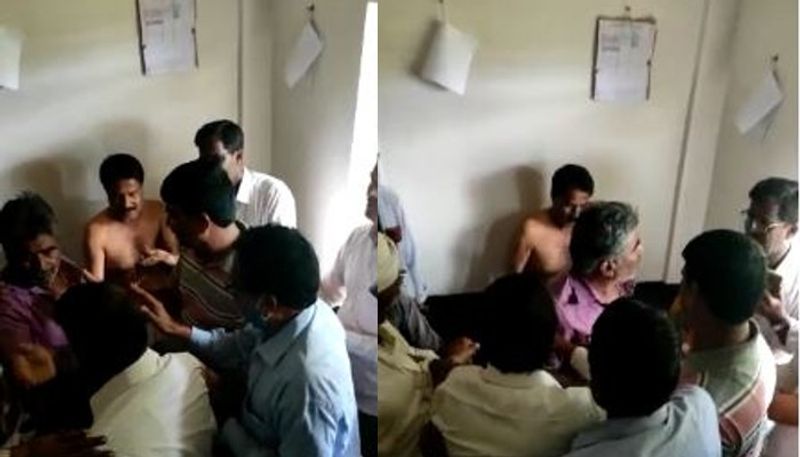 Davanagere teacher beaten up by villagers for alleged sexual assault on school girl mnj 