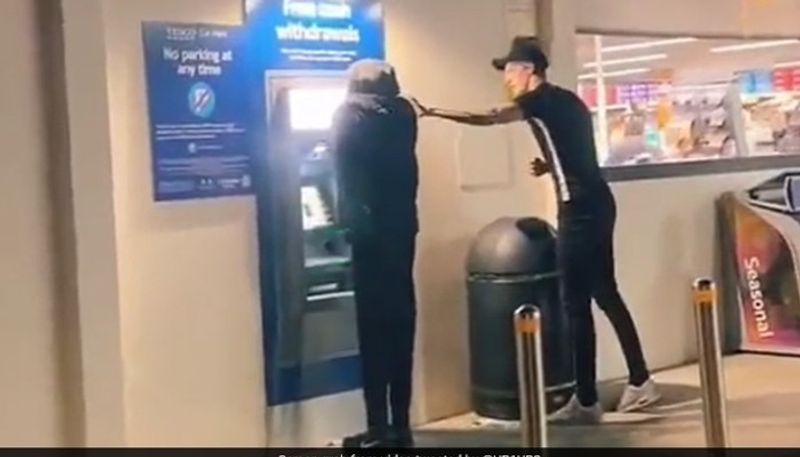 mannequin in front of an atm counter the prank video goes viral 