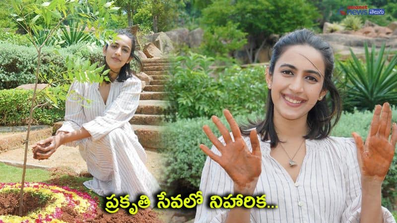 Niharika Konidela Participated Green India Challenge 