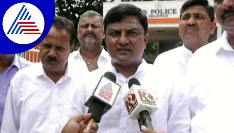 congress leader Nagaraj gouri  complaint against BJP MLA Arvind Bellad over well encroachment  gow