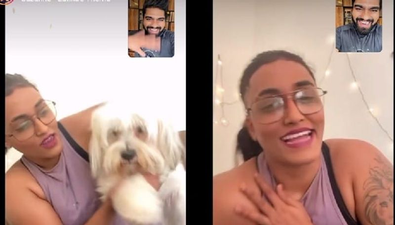 bigg boss star robin radhakrishnan video call with jasmine